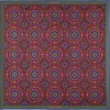 Otway & Orford Men's Red / Blue / Gold 'whirligig' Medallion Silk Pocket Square In Red, Green, Blue & Gold. Full-si In Multi