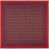 Otway & Orford Men's Red / Blue / White 'millefiori' Silk Pocket Square In Red, Blue, Green & Off-white. Full-size. In Multi