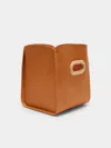 Otzi Studio Ample Leather Small Storage Basket In Multi