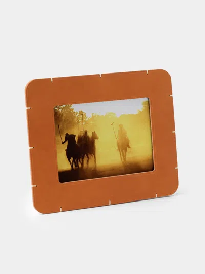 Otzi Studio Billet Leather And Oak Landscape Photo Frame (7x5")