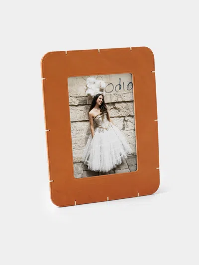 Otzi Studio Billet Leather And Oak Photo Frame (5x7")
