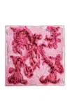 Otzio Bosco Cotton Voile Pareo In Pink