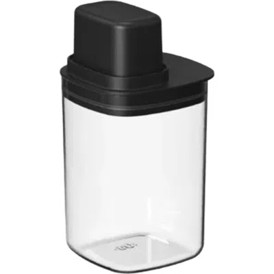 Ou 4 Cup Clear Airtight Food Storage Container With Measuring Cup In Black