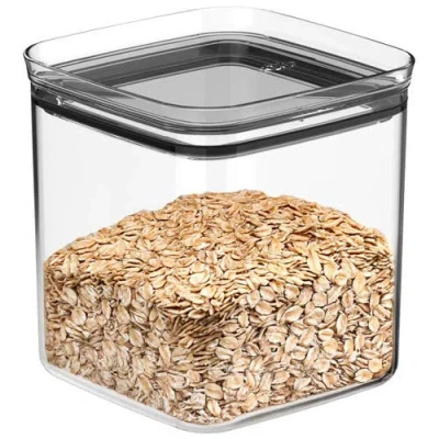 Ou Clear Airtight Stackable Food Storage Container With Leak Proof Lid In Transparent