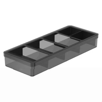 Ou Compact Modular In-drawer Cutlery Organizer Tray In Black