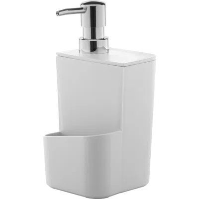 Ou Durable Kitchen Soap Dispenser Organizer With Sponge Holder And Drainage, 22 oz In White