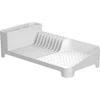 Ou Modern Compact Polypropylene Kitchen Dish Drying Rack In White