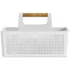 Ou Multipurpose Portable Cleaning Storage Caddy With Handle In White