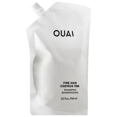 Ouai Fine Hair Shampoo 32 oz/ 946 ml In White