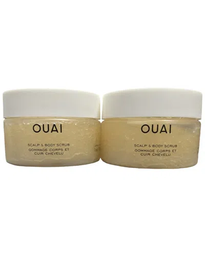 Ouai Unisex 1oz X 2oz Scalp & Body Scrub Pack Of 2 In Transparent