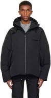 Ouat Black Astro Puffer Down Jacket In Black