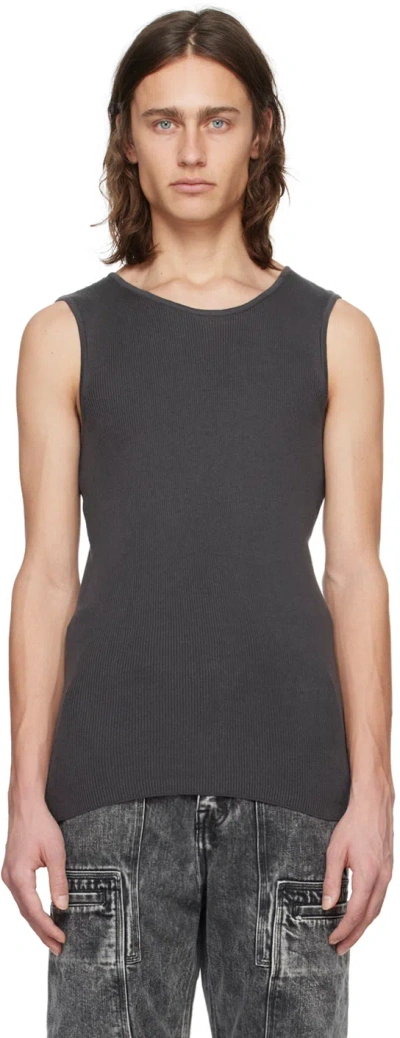 Ouat Gray Office Tank Top In Steel