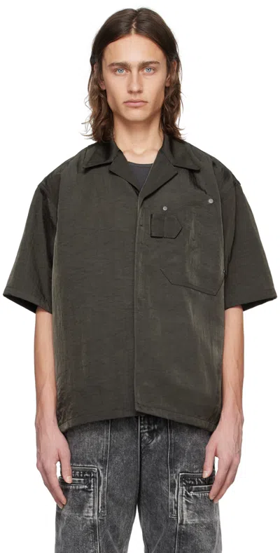 Ouat Gray Work Shirt In Steel