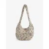 Ouat Womens Ice Pablo Bouclé-texture Wool-blend Crossbody Bag