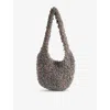 Ouat Womens Lava Pablo Bouclé-texture Wool-blend Cross-body Bag In Lava