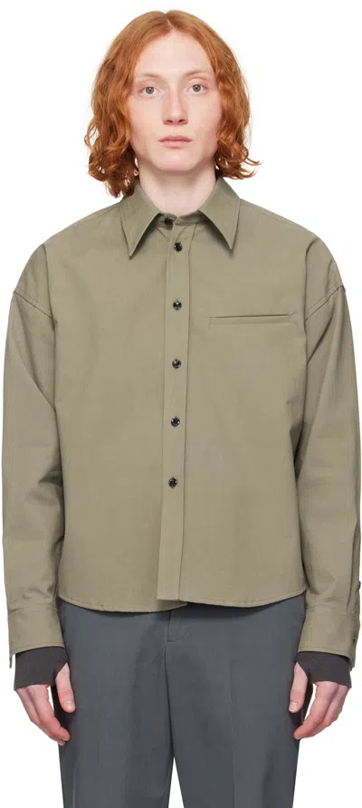 Ouat Taupe Office Shirt