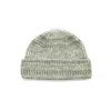 Oubas Women's Green / Neutrals British Wool Beanie In Lichen / Ecru In Green