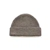 Oubas Women's Grey / Neutrals British Wool Beanie In Steel Grey In Gray