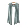 Oubas Women's Neutrals / Blue / Silver Fine Lambswool Brant Wrap In Haar In Blue/silver