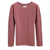 Oubas Women's Pink / Purple Tricot De Peau, Fine Merino Base Layer In Heather