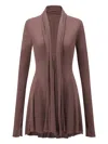 Oude Waag Draped Cardigan In Brown