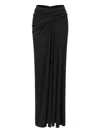 Oude Waag Draped Maxi Skirt In Black