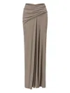 Oude Waag Draped Maxi Skirt In Gray