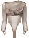 Oude Waag Draped Top In Grey
