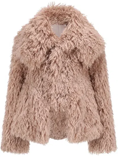 Oude Waag Faux-fur Jacket In 粉色