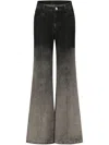 Oude Waag Gradient-print Flared Trousers In Black