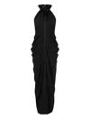 Oude Waag Halterneck Maxi Dress In Animal Print