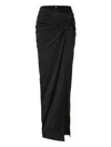 Oude Waag Knot-front Split Maxi Skirt In Black