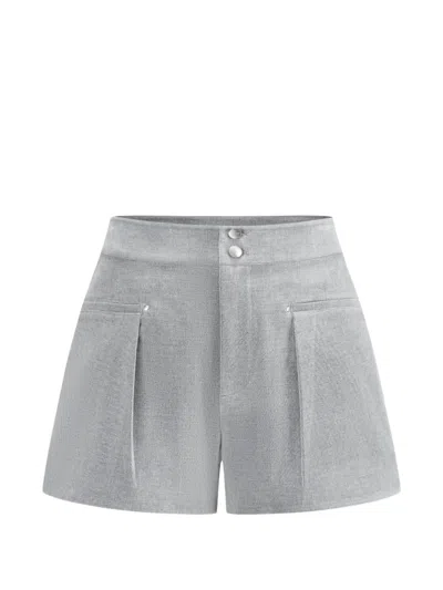 Oude Waag Structured Shorts In Gray
