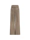 Oude Waag Washed Drawstring Trousers In Brown