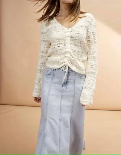 Ouí Ajour Pullover In Off-white