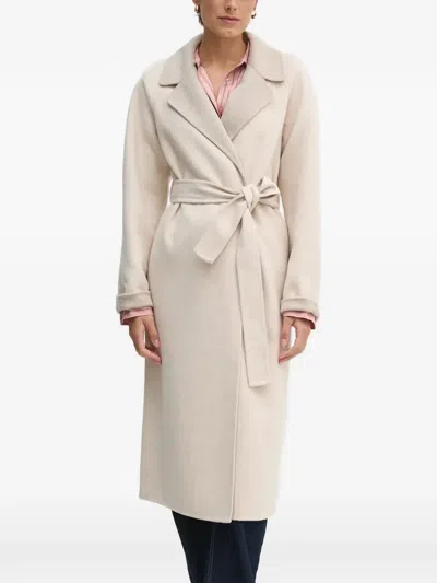 Ouí Belted Coat In Neutral
