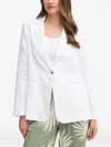 Ouí Button-up Blazer In White