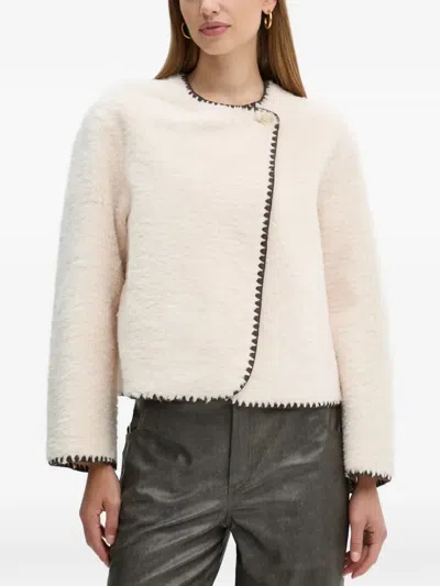 Ouí Button-up Jacket In Neutral