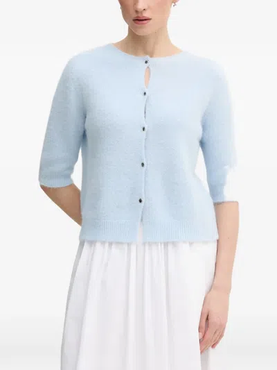 Ouí Button-up Cardigan In Blue