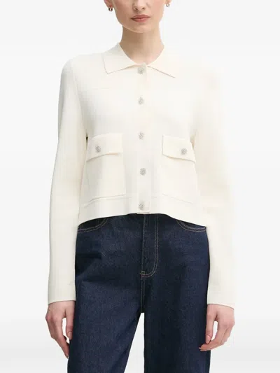 Ouí Embellished Pocket Cardigan In Multi