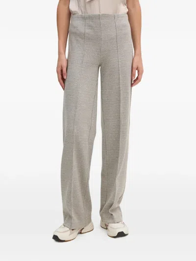 Ouí Houndstooth Trousers In Gray