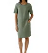 Ouí Khaki Dress In Olive Green In Green