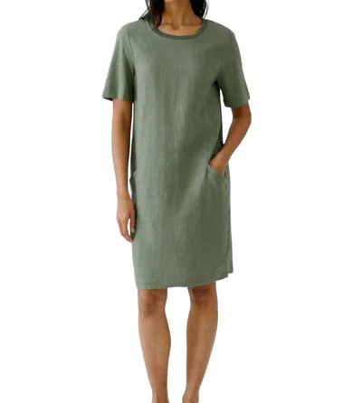 Ouí Khaki Dress In Olive Green