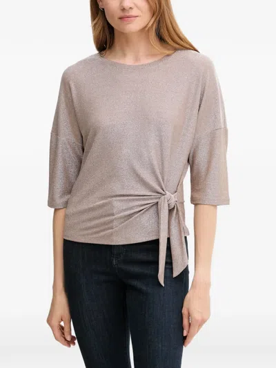 Ouí Knot-detail Blouse In Neutral