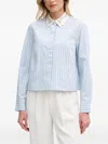 Ouí Mayson Wool Coat In Blue