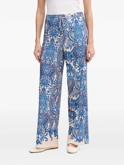 Ouí Paisley-print Drawstring Trousers In Multi