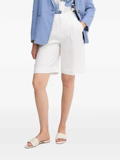 Ouí Pleated Shorts In White