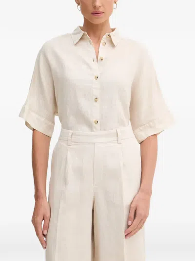Ouí Short-sleeve Shirt In Neutrals