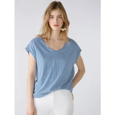 Ouí Striped T-shirt Blue & White