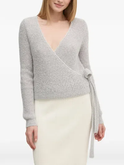 Ouí Tie Waist Knitwear In Gray